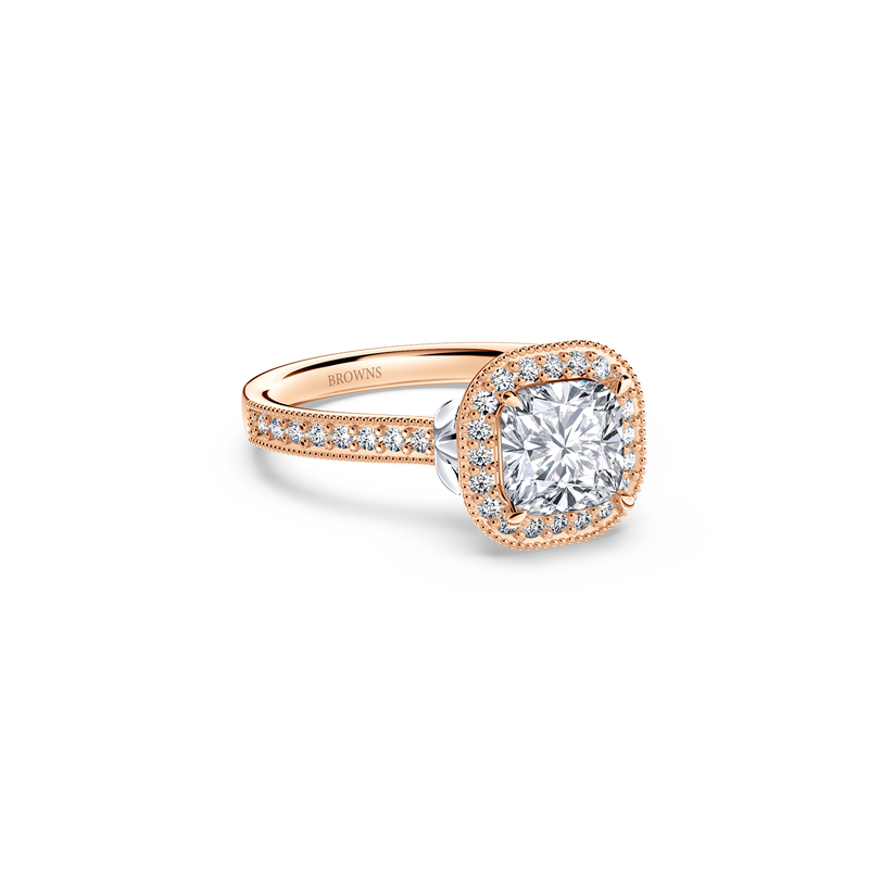 Vintage Cushion Diamond Ring