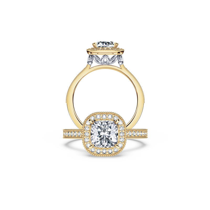 Vintage Cushion Diamond Ring