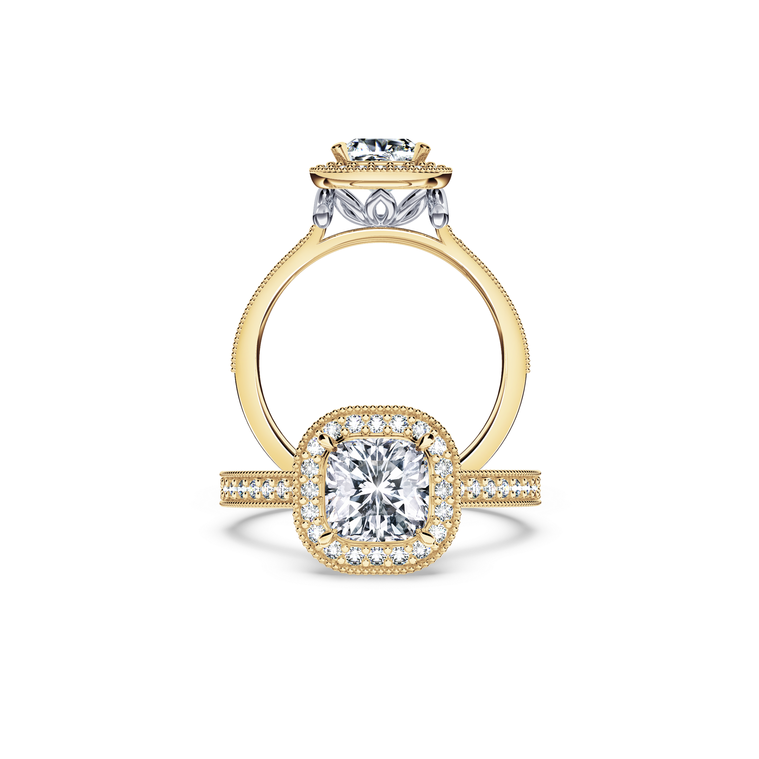 Vintage Cushion Diamond Ring