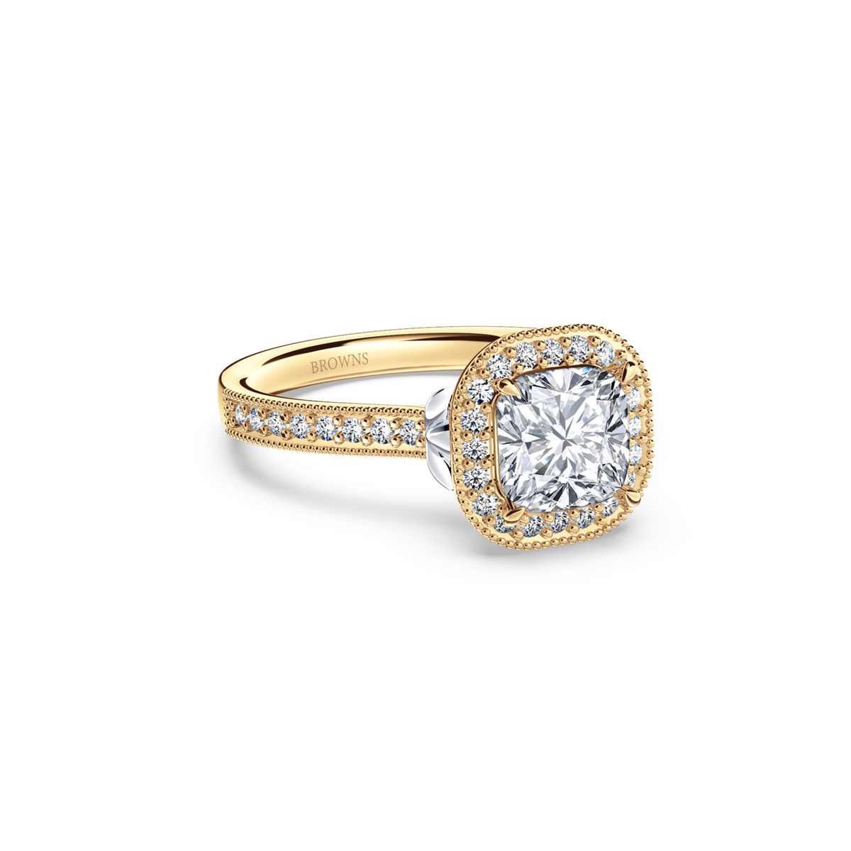 Vintage Cushion Diamond Ring