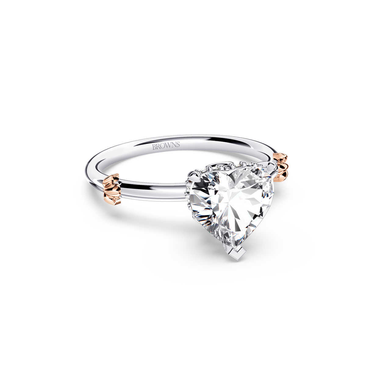 Secret Halo Heart Diamond Ring