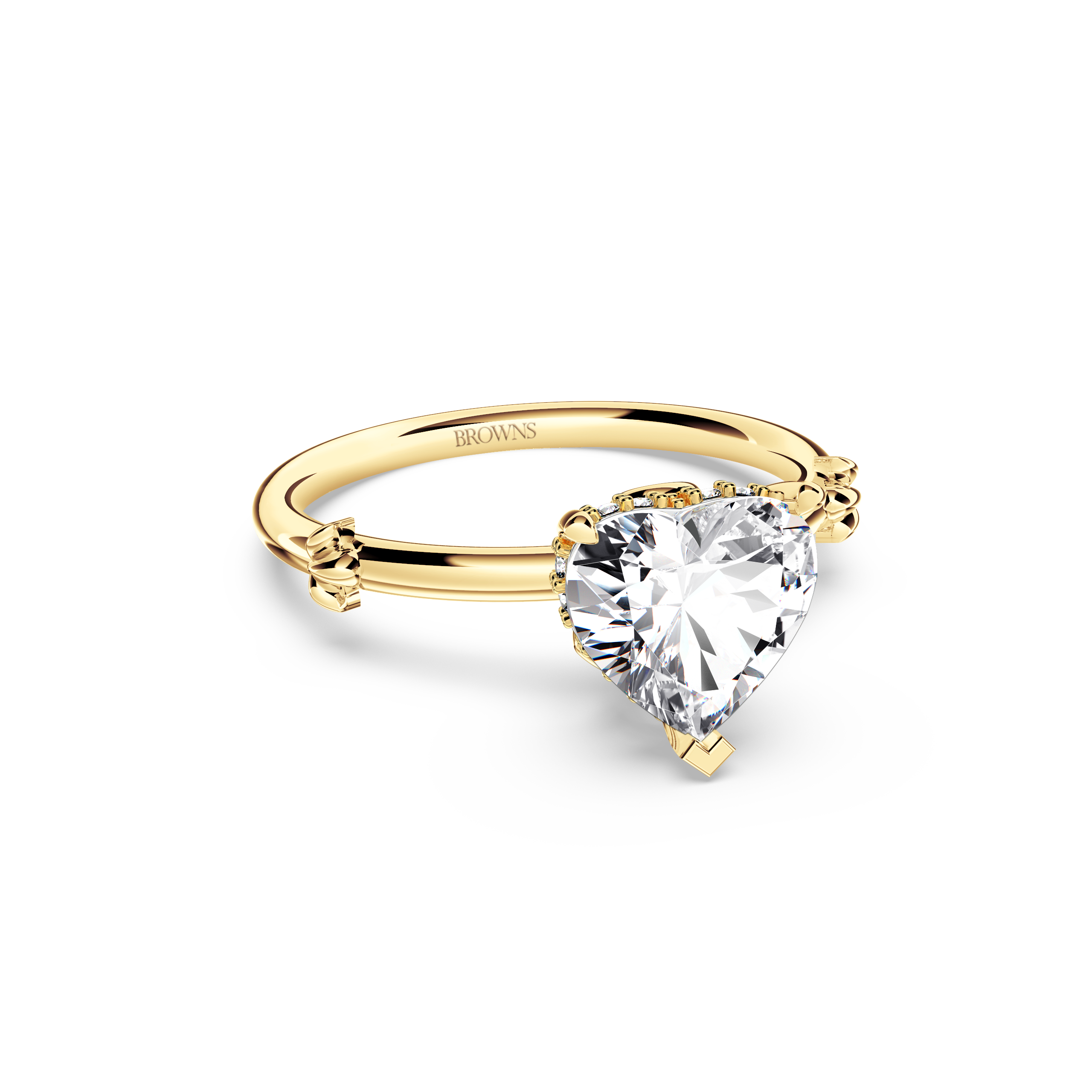Secret Halo Heart Diamond Ring