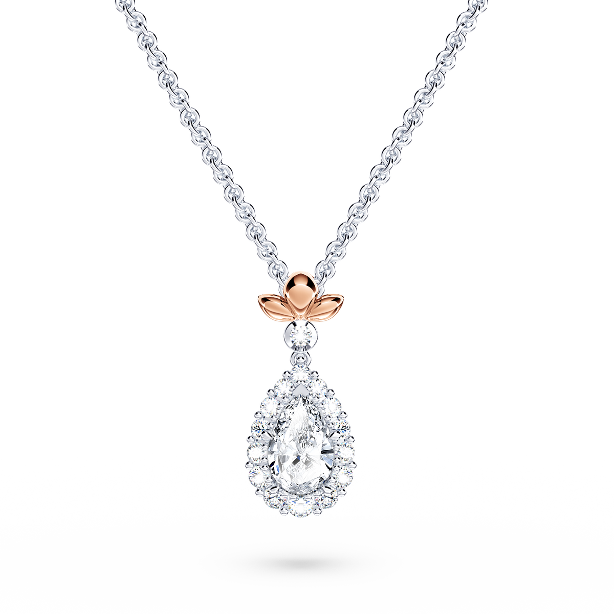 Original Angel Halo Diamond Necklace - Small
