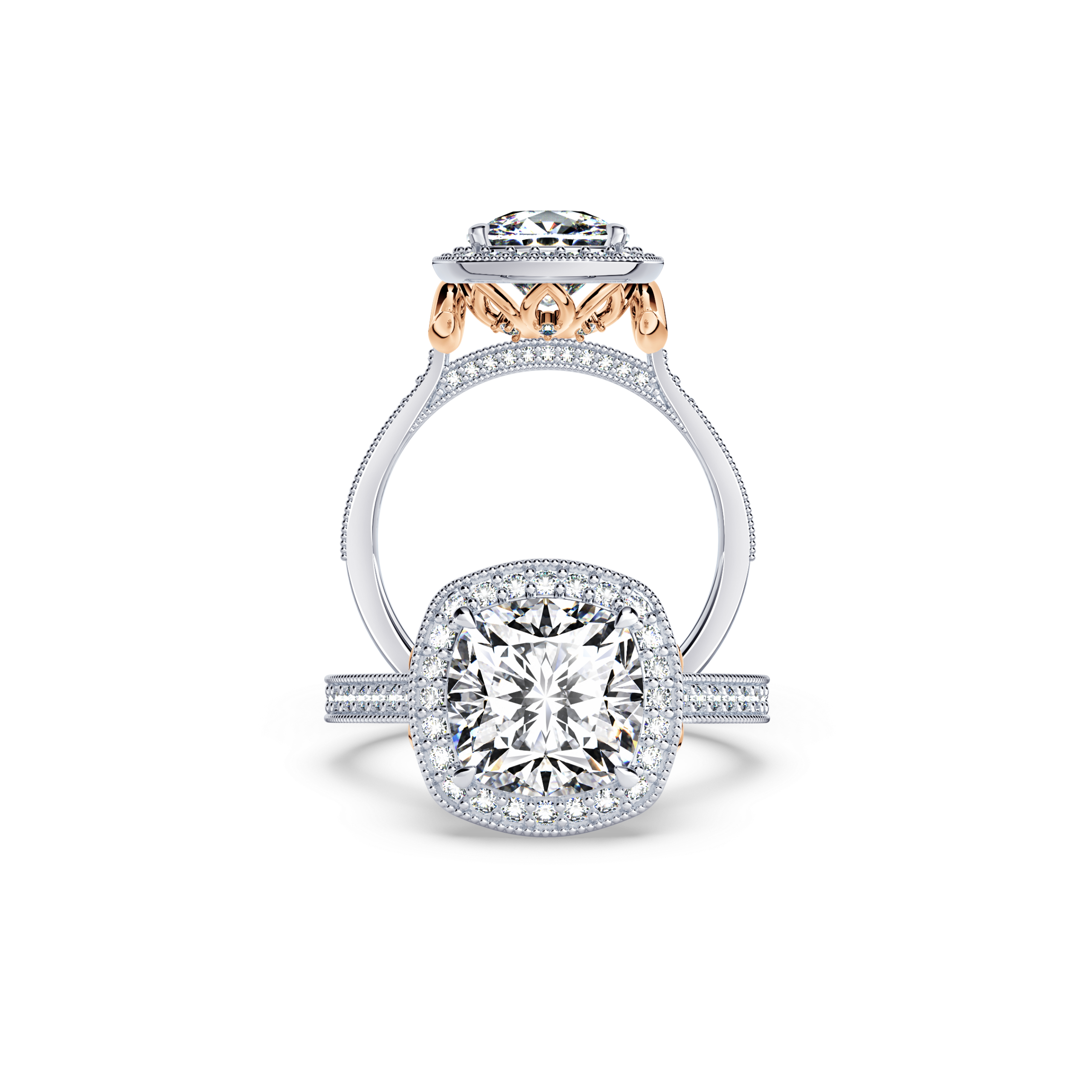 Vintage Cushion Diamond Ring