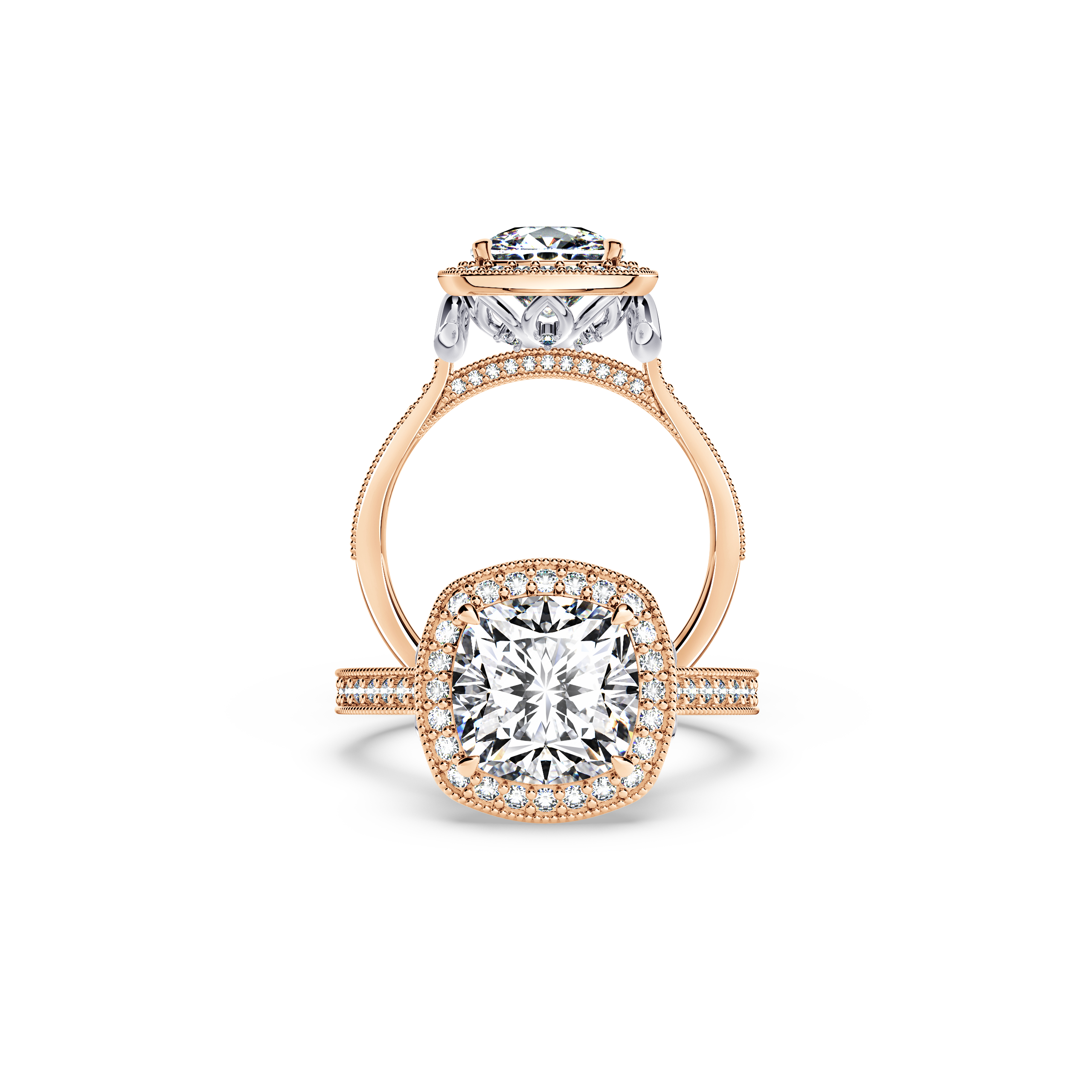 Vintage Cushion Diamond Ring