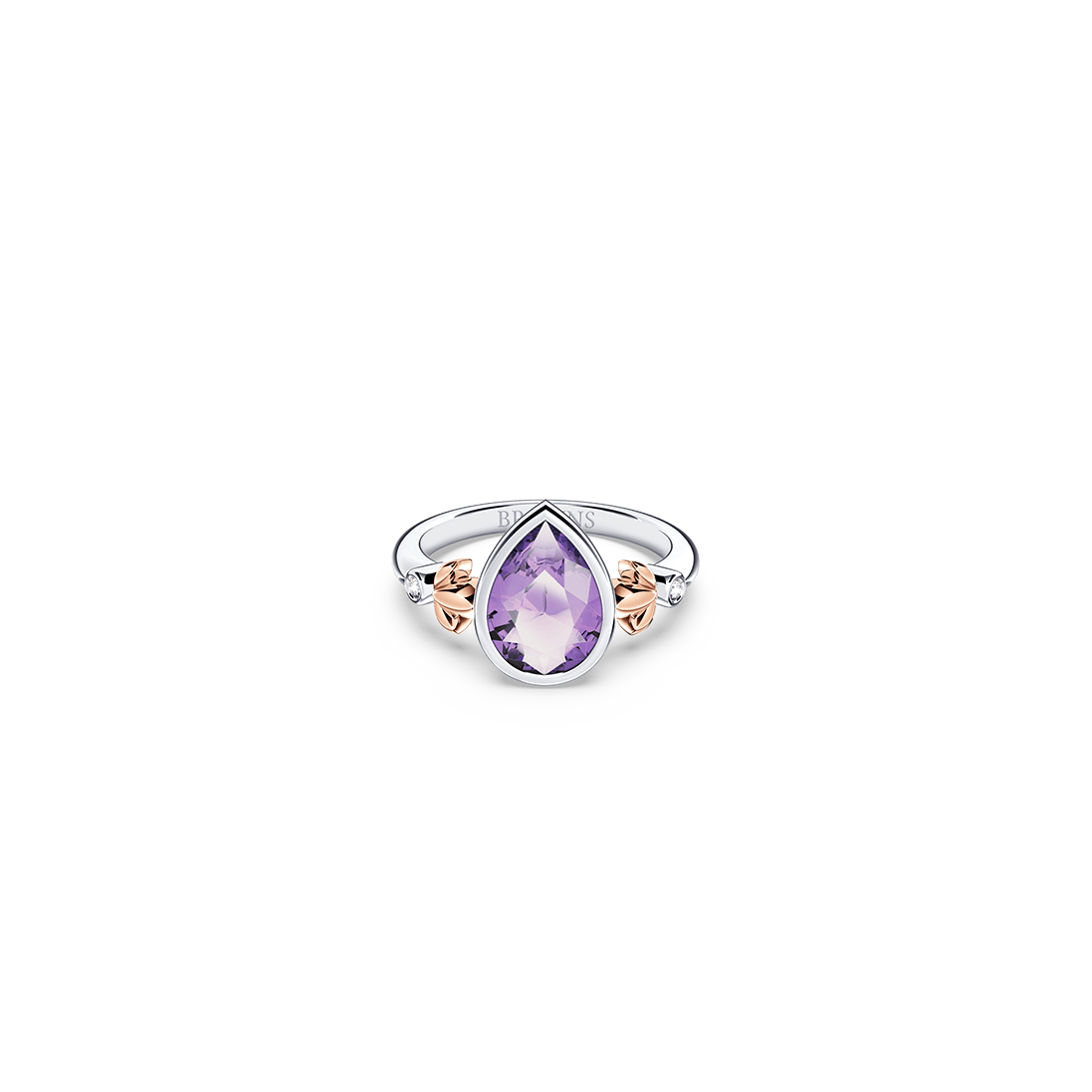 My First Angel Amethyst and Diamond Ring