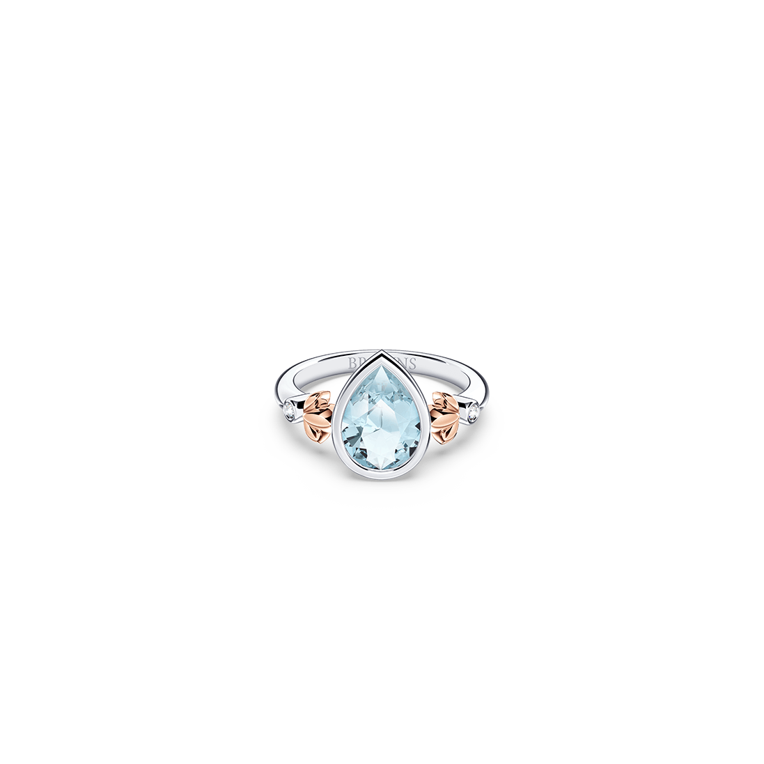 My First Angel Aquamarine and Diamond Ring