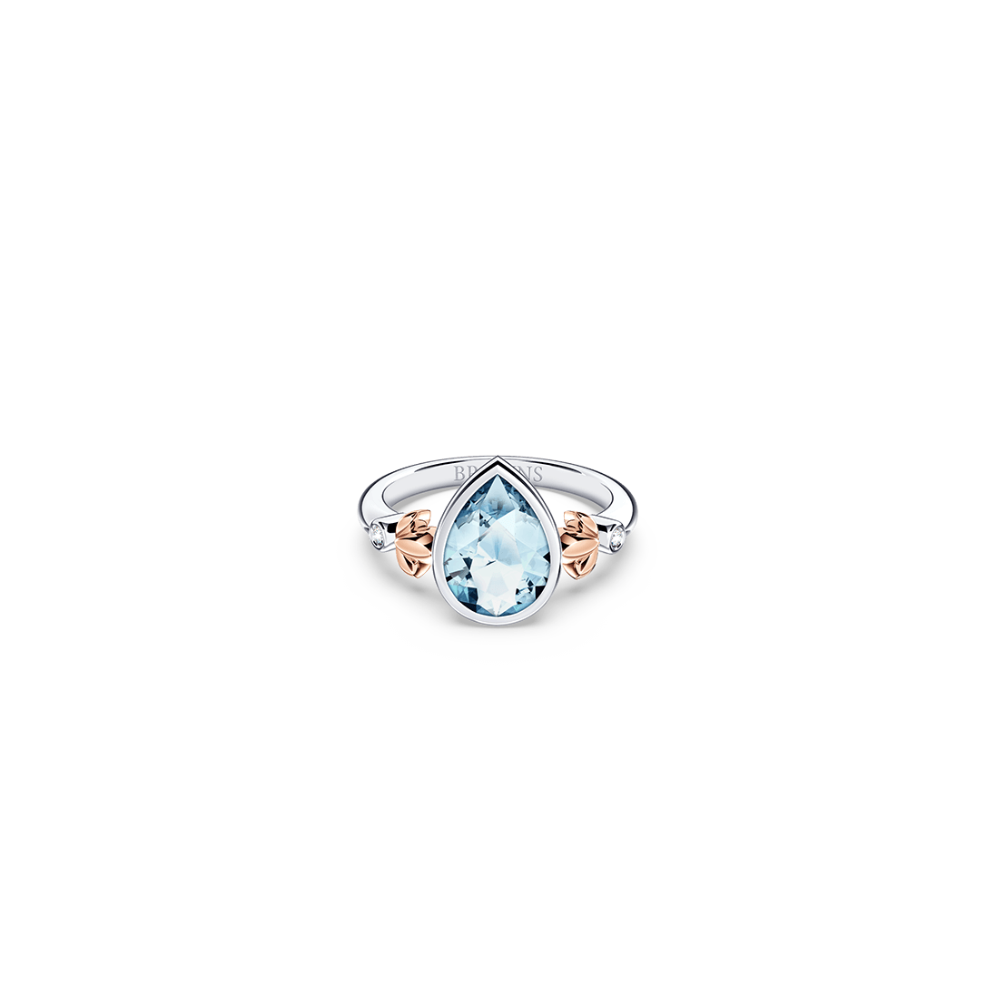 My First Angel Blue Topaz and Diamond Ring
