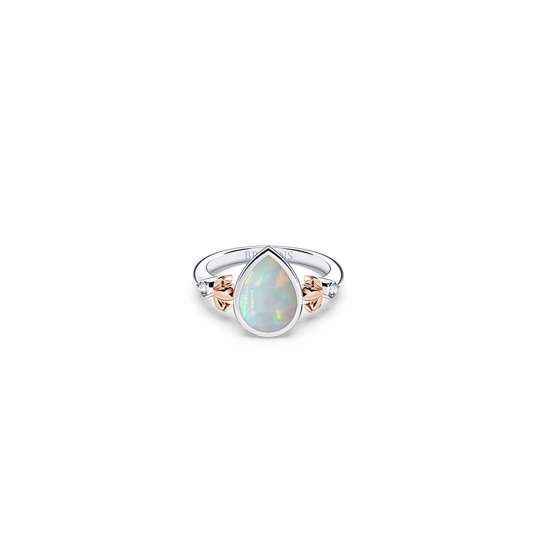 My First Angel Opal and Diamond Ring