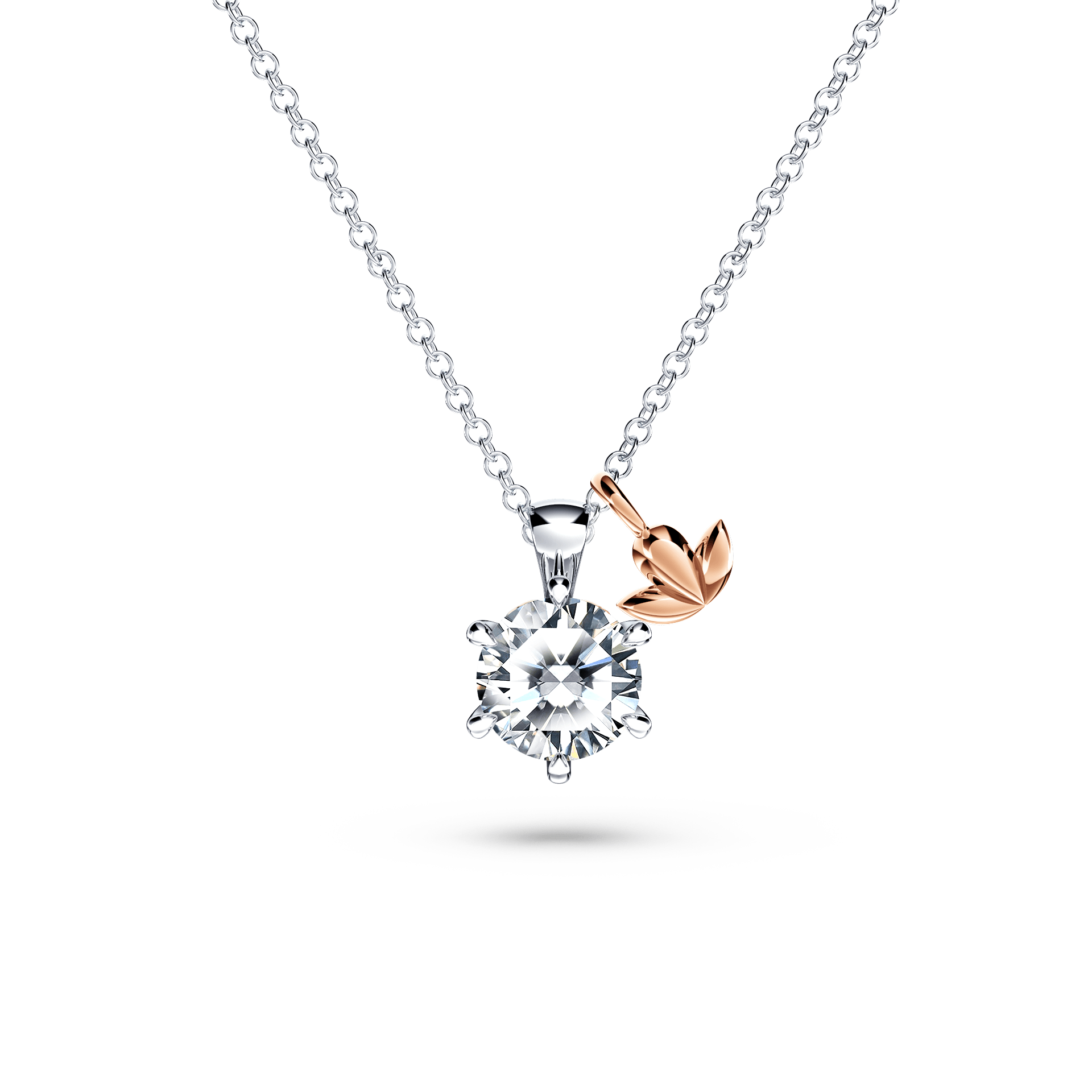 Protea Diamond Solitaire Necklace