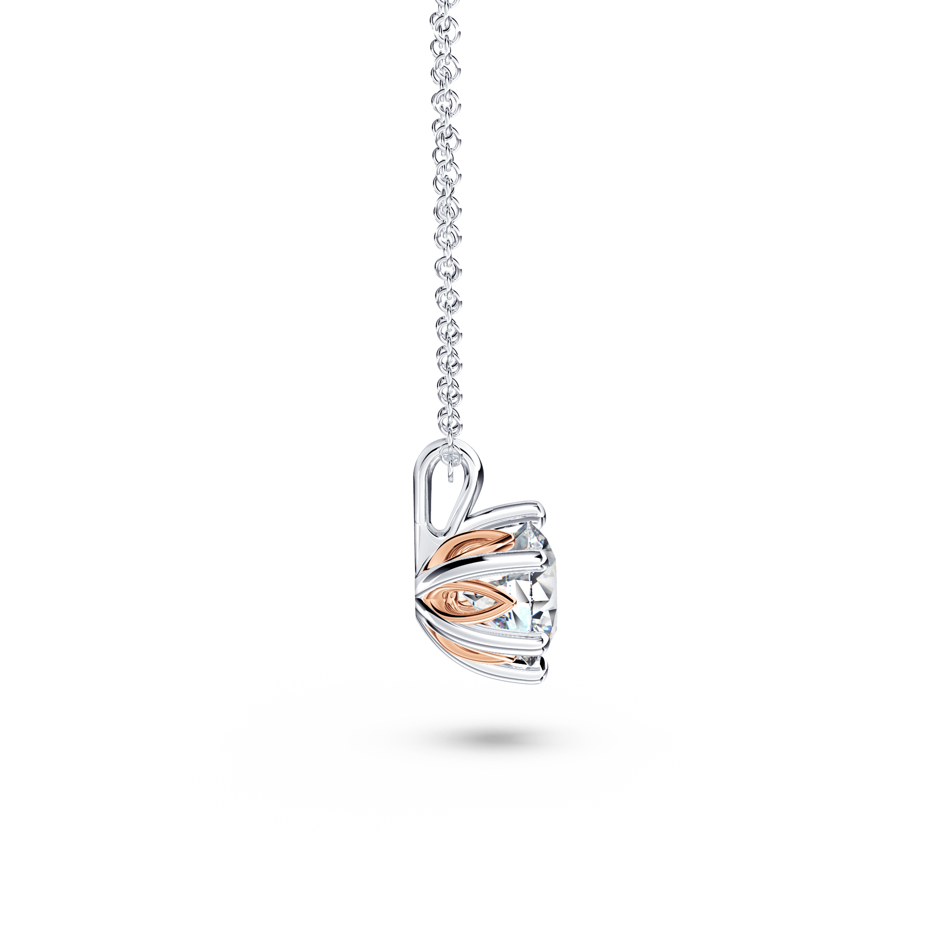 Protea Diamond Solitaire Necklace