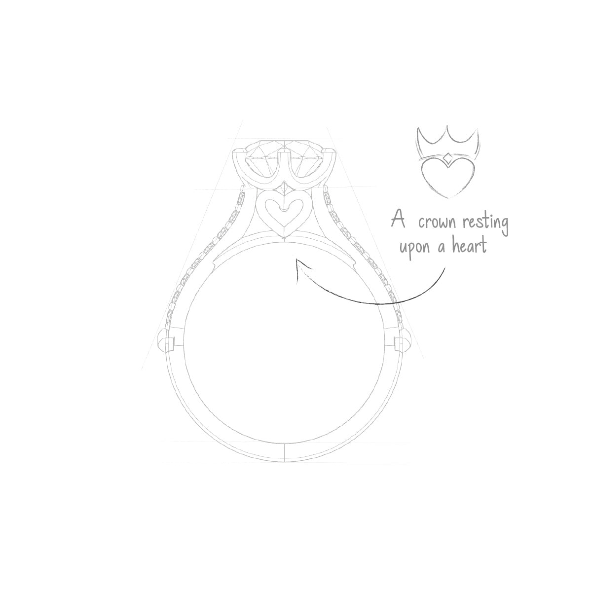 Queen of My Heart Pear Diamond Ring