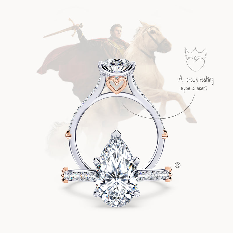 Queen of My Heart Pear Diamond Ring