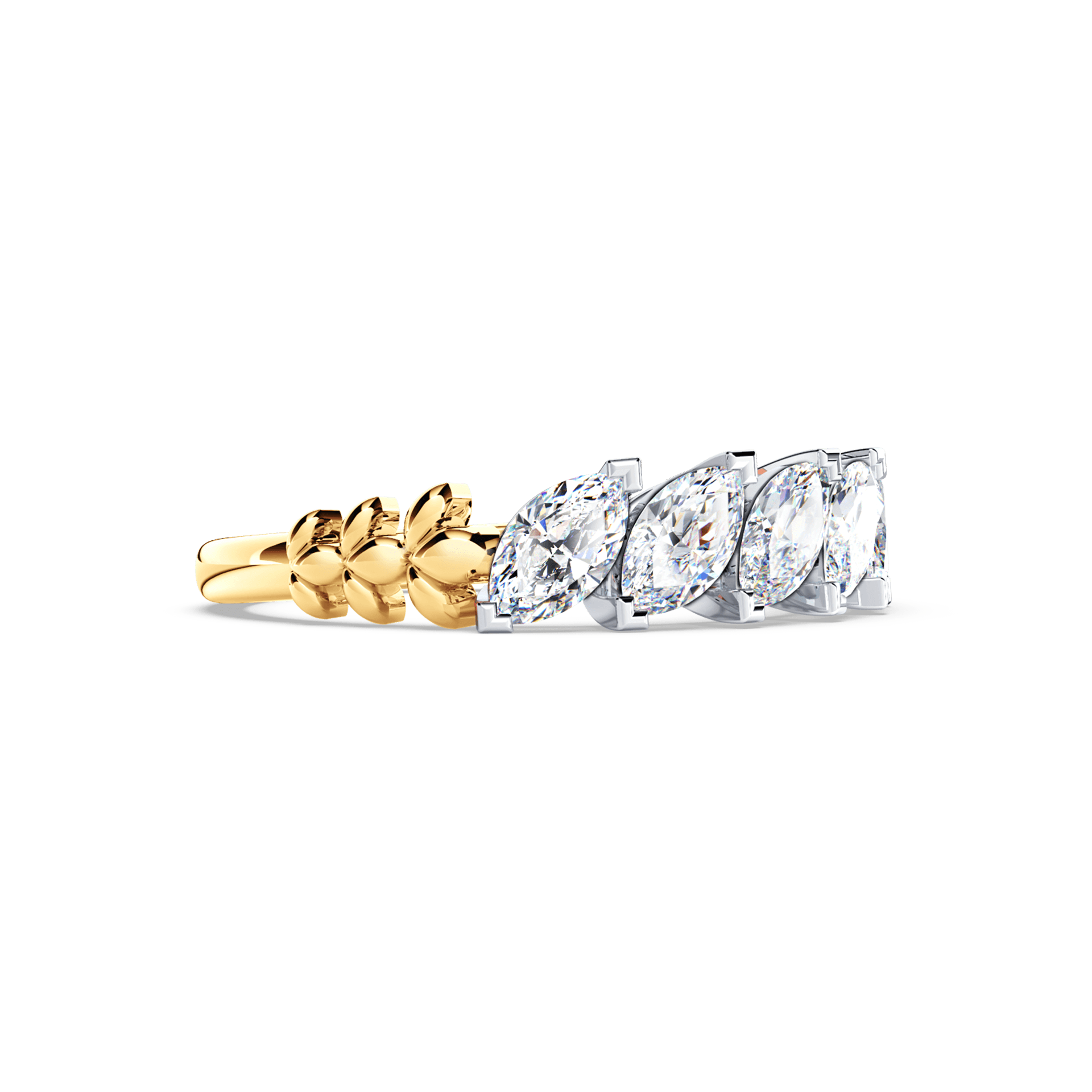 Marquise-Shaped Diamond Chorus Eternity Ring