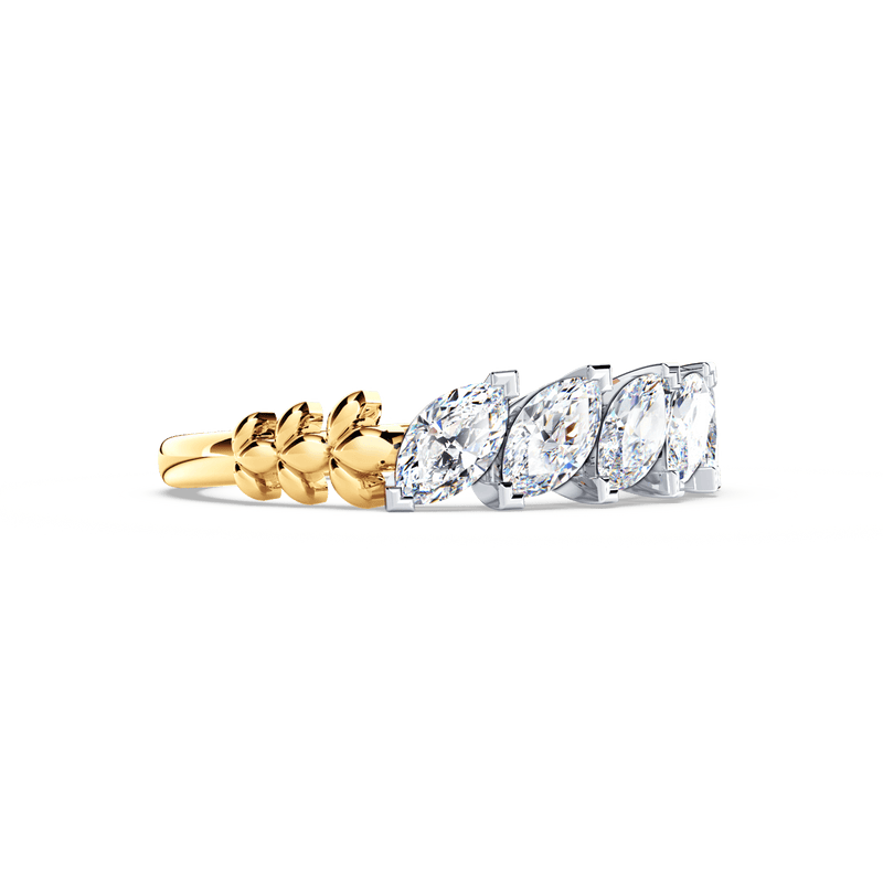 Marquise-Shaped Diamond Chorus Eternity Ring