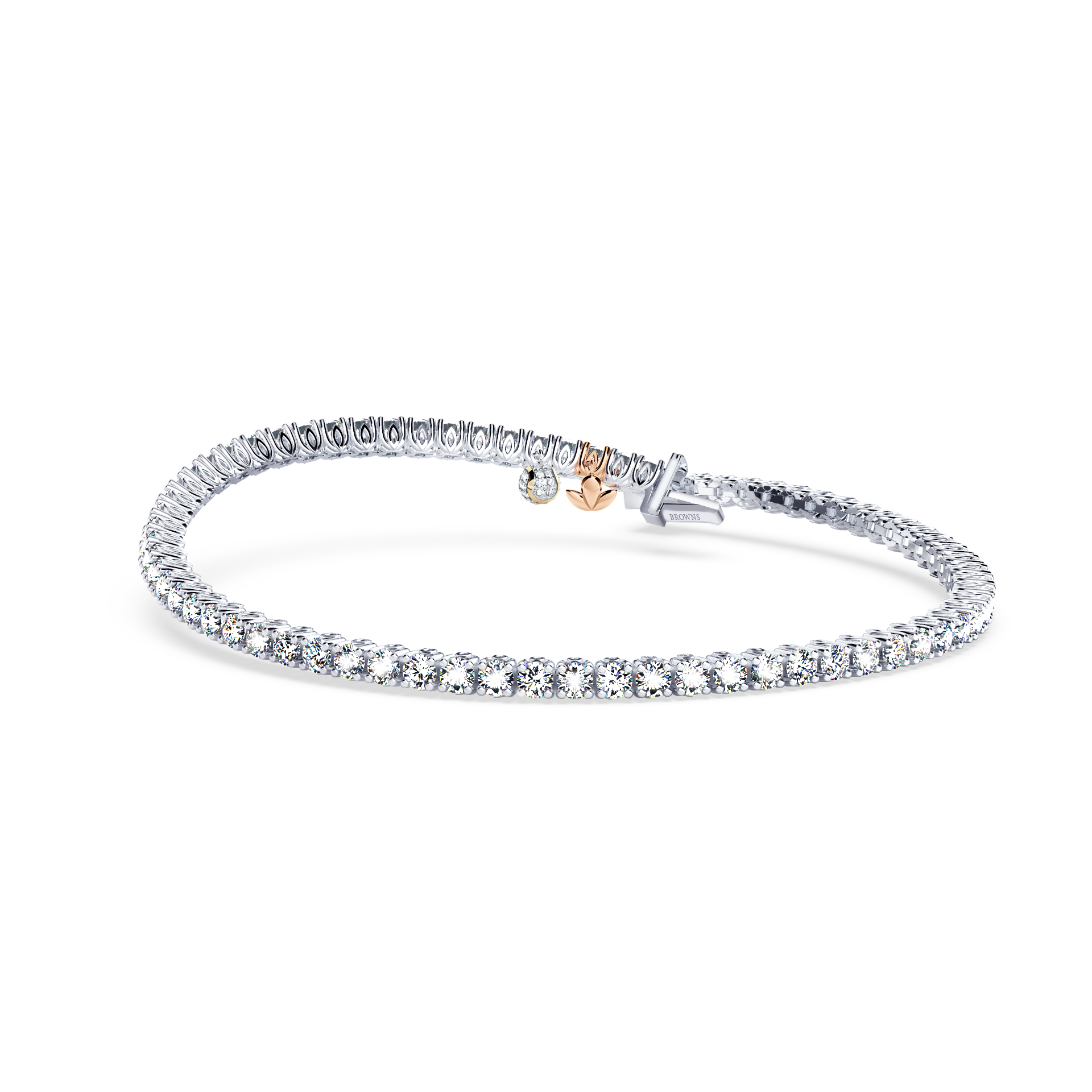 Browns Diamond Tennis Bracelet - Small