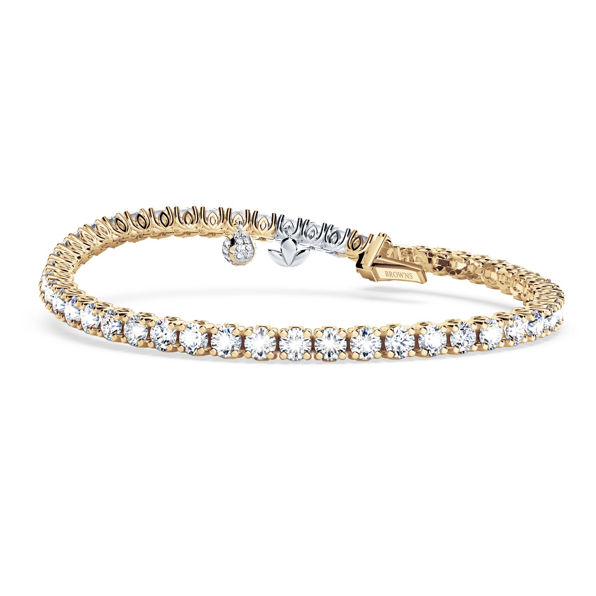 Browns Diamond Tennis Bracelet - Large