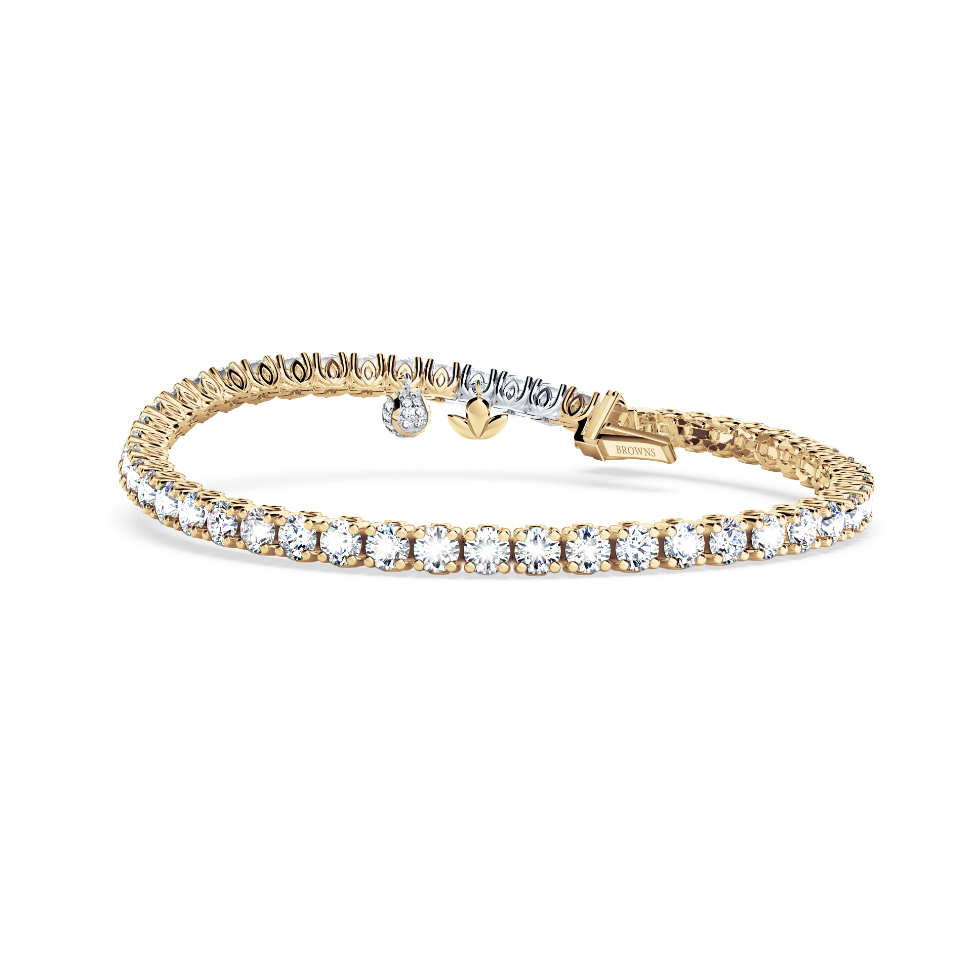 Browns Diamond Tennis Bracelet - Large