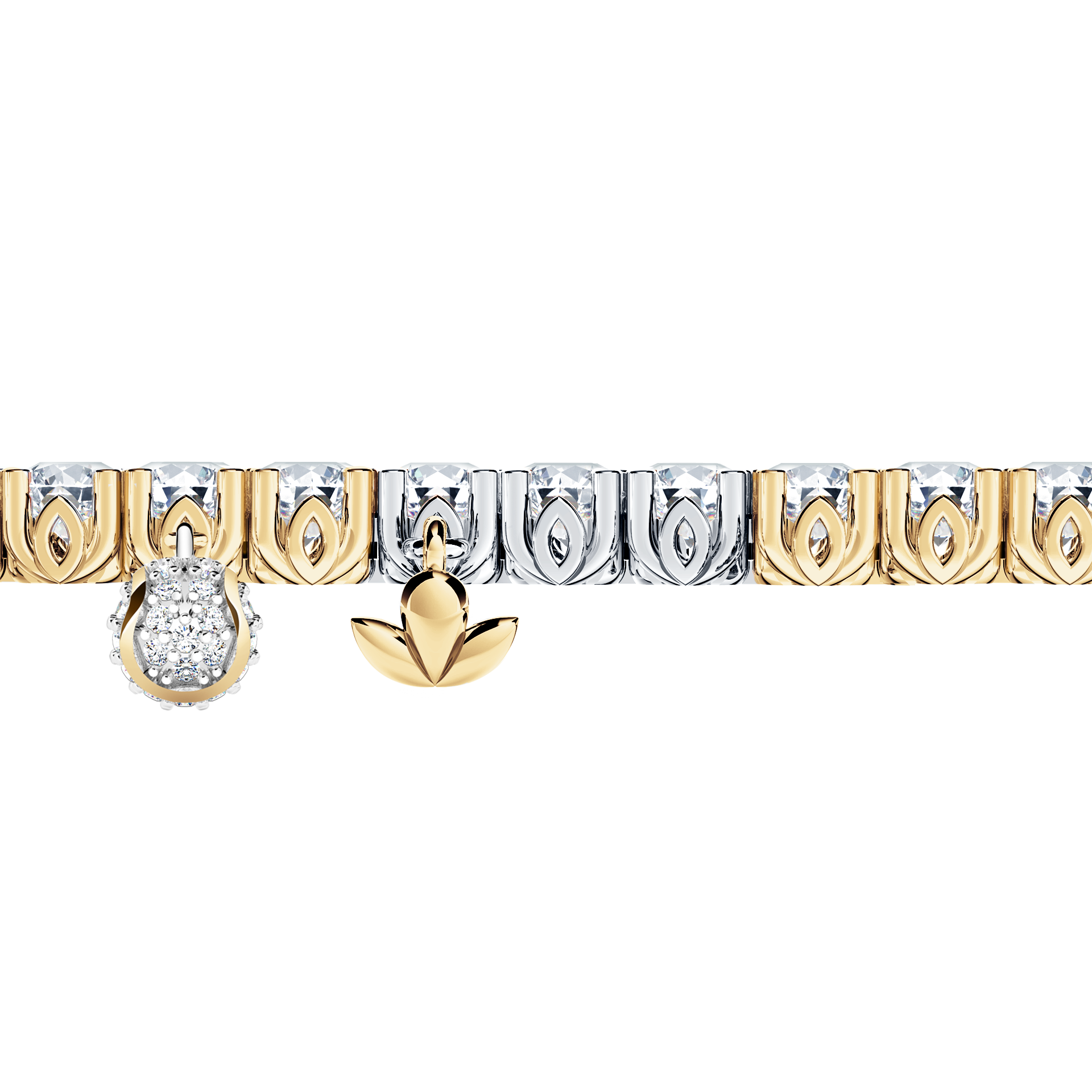 Browns Diamond Tennis Bracelet - Large