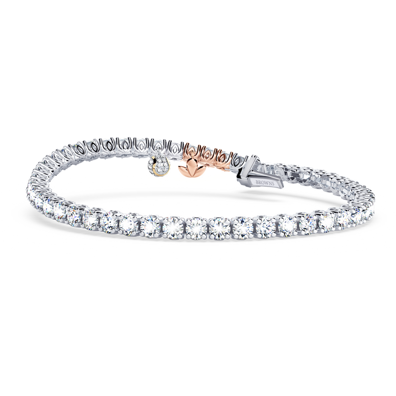 Browns Diamond Tennis Bracelet - Large