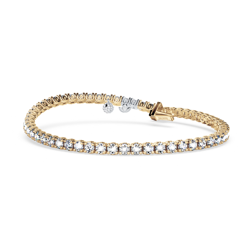 Browns Diamond Tennis Bracelet - Medium