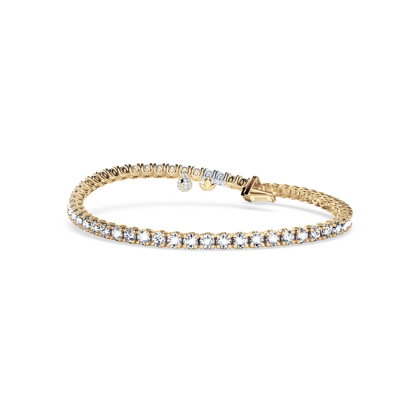 Browns Diamond Tennis Bracelet - Medium