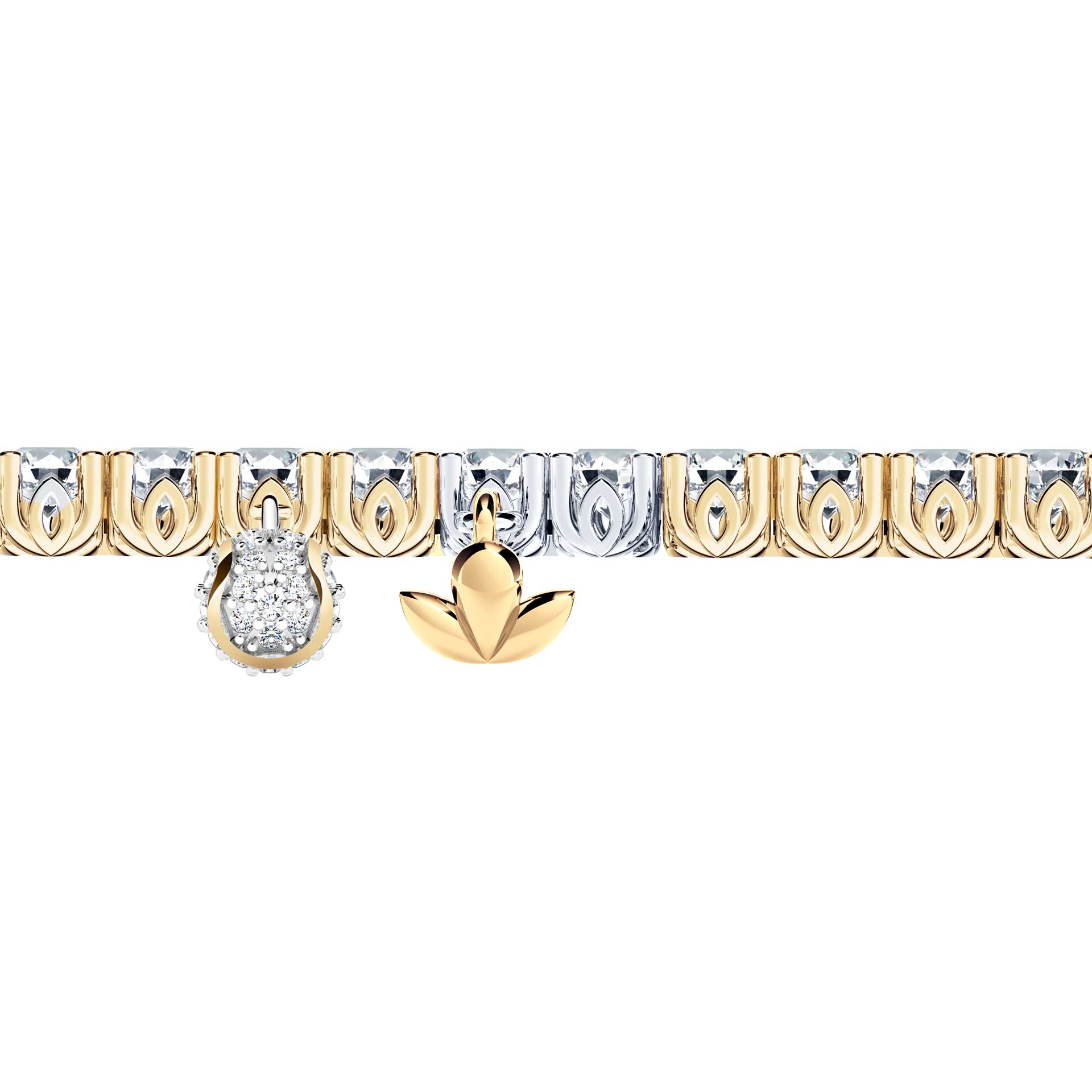 Browns Diamond Tennis Bracelet - Medium