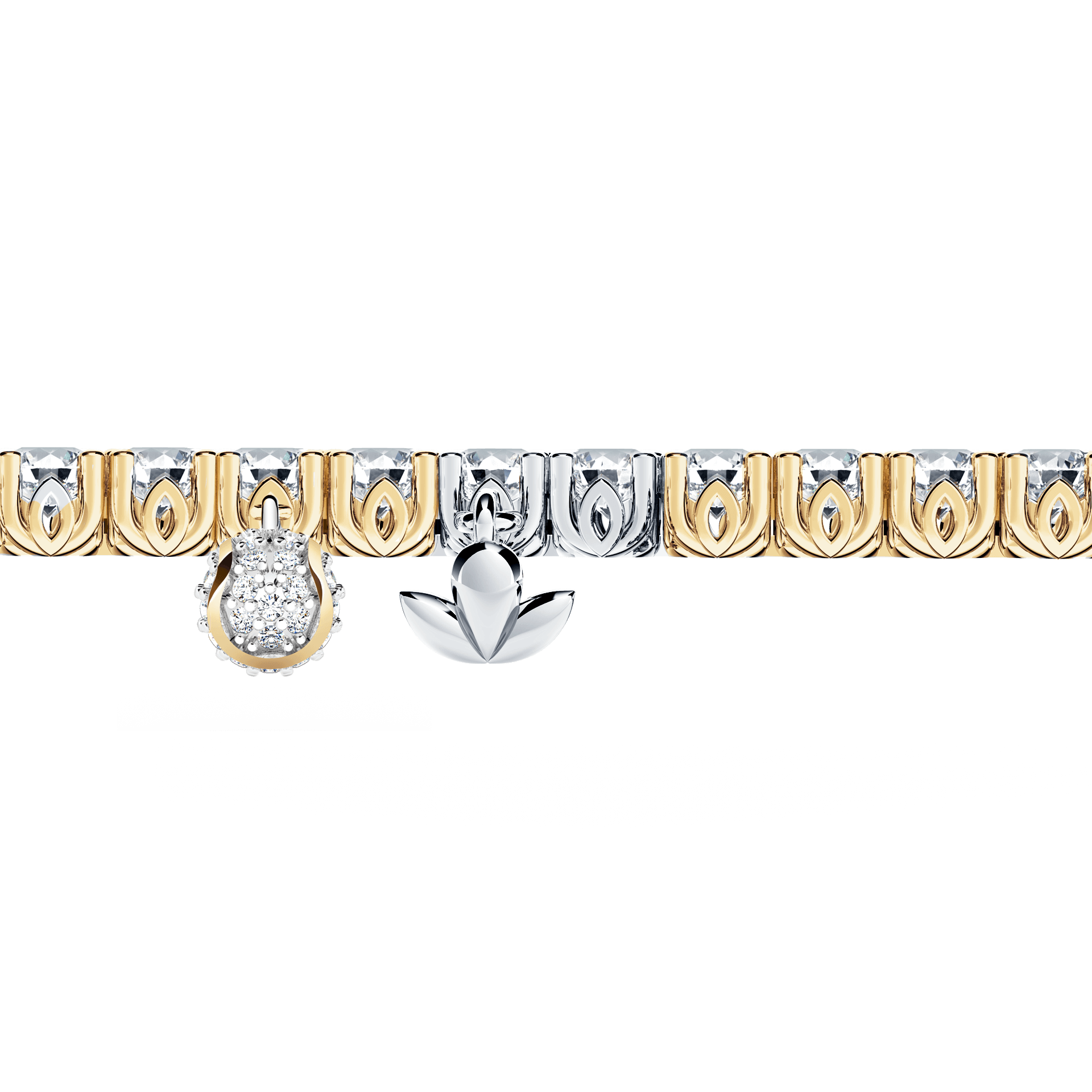 Browns Diamond Tennis Bracelet - Medium