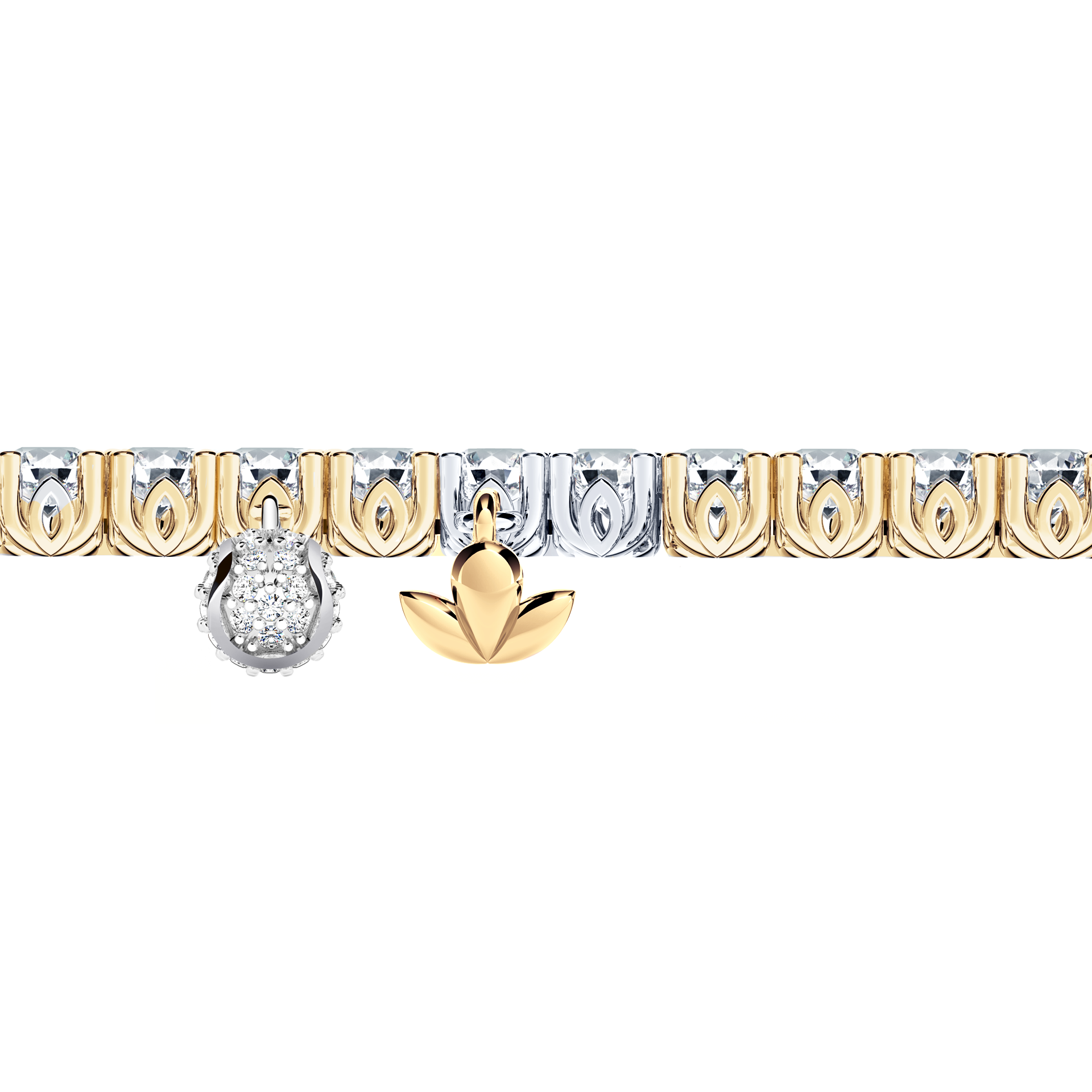 Browns Diamond Tennis Bracelet - Medium
