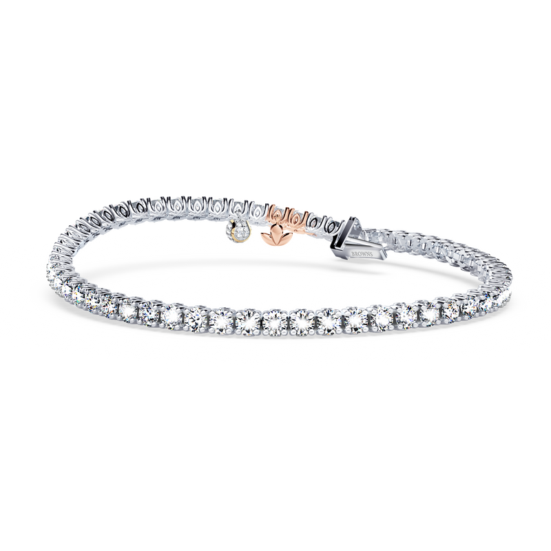 Browns Diamond Tennis Bracelet - Medium