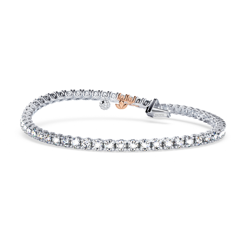 Browns Diamond Tennis Bracelet - Medium