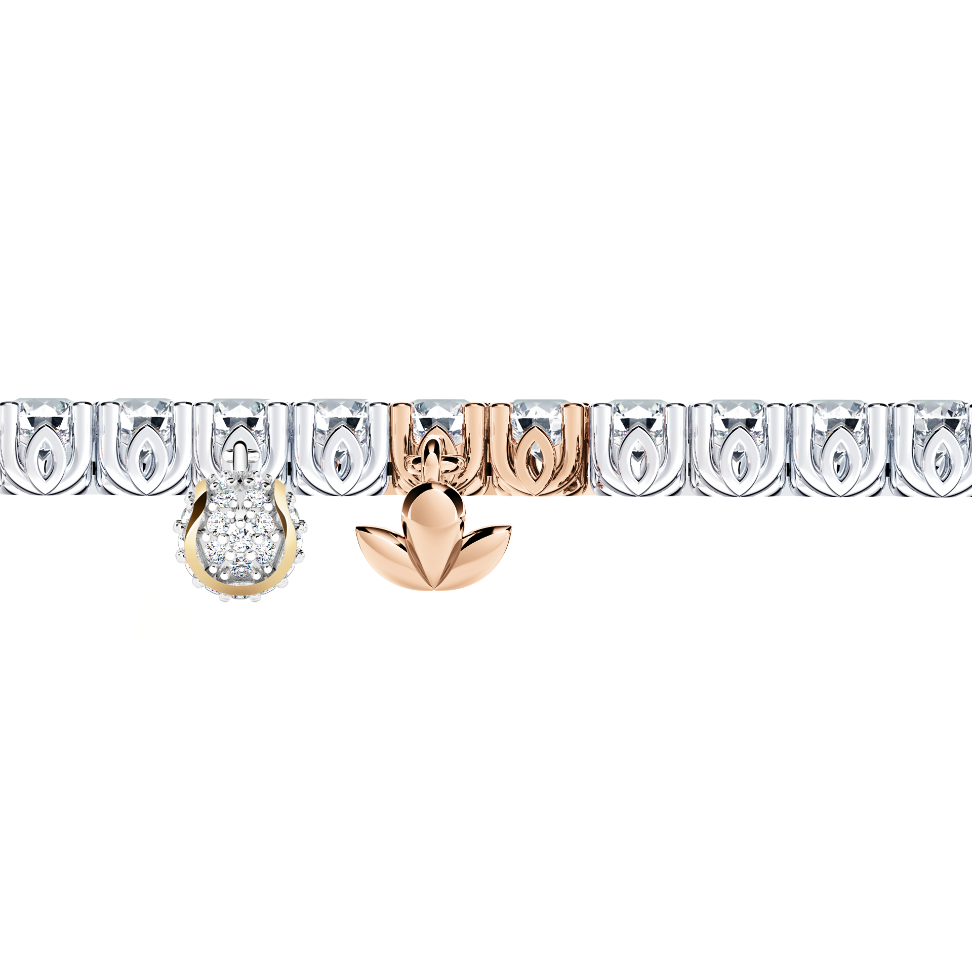 Browns Diamond Tennis Bracelet - Medium