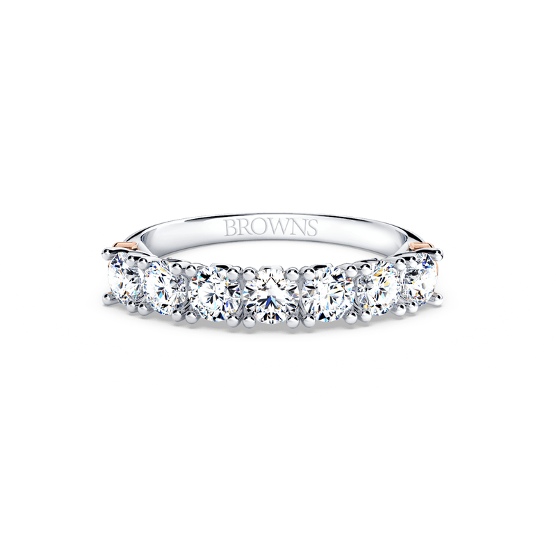 Protea 7-Stone Diamond Whispering Angel Eternity Ring