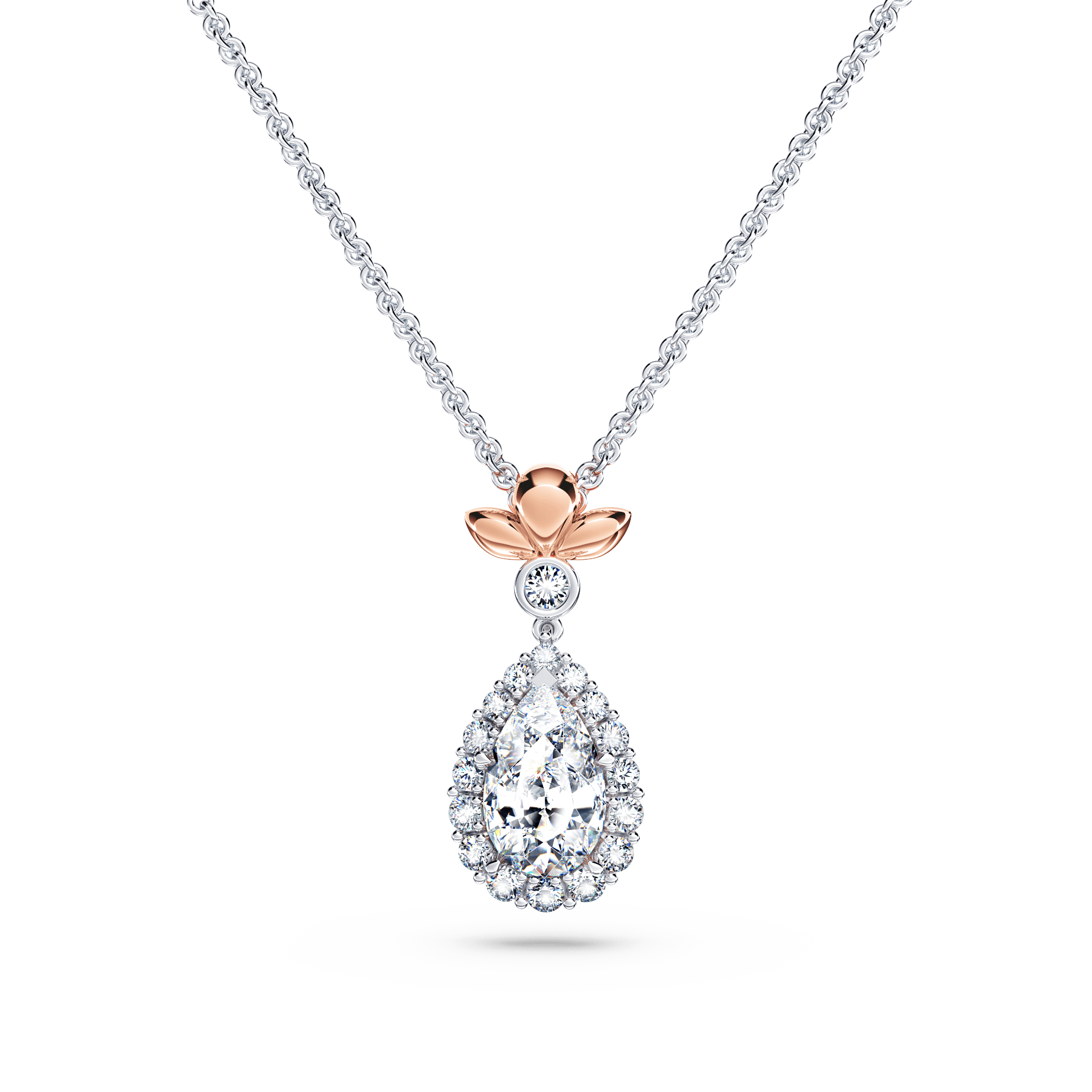 Original Angel Halo Diamond Necklace - Large