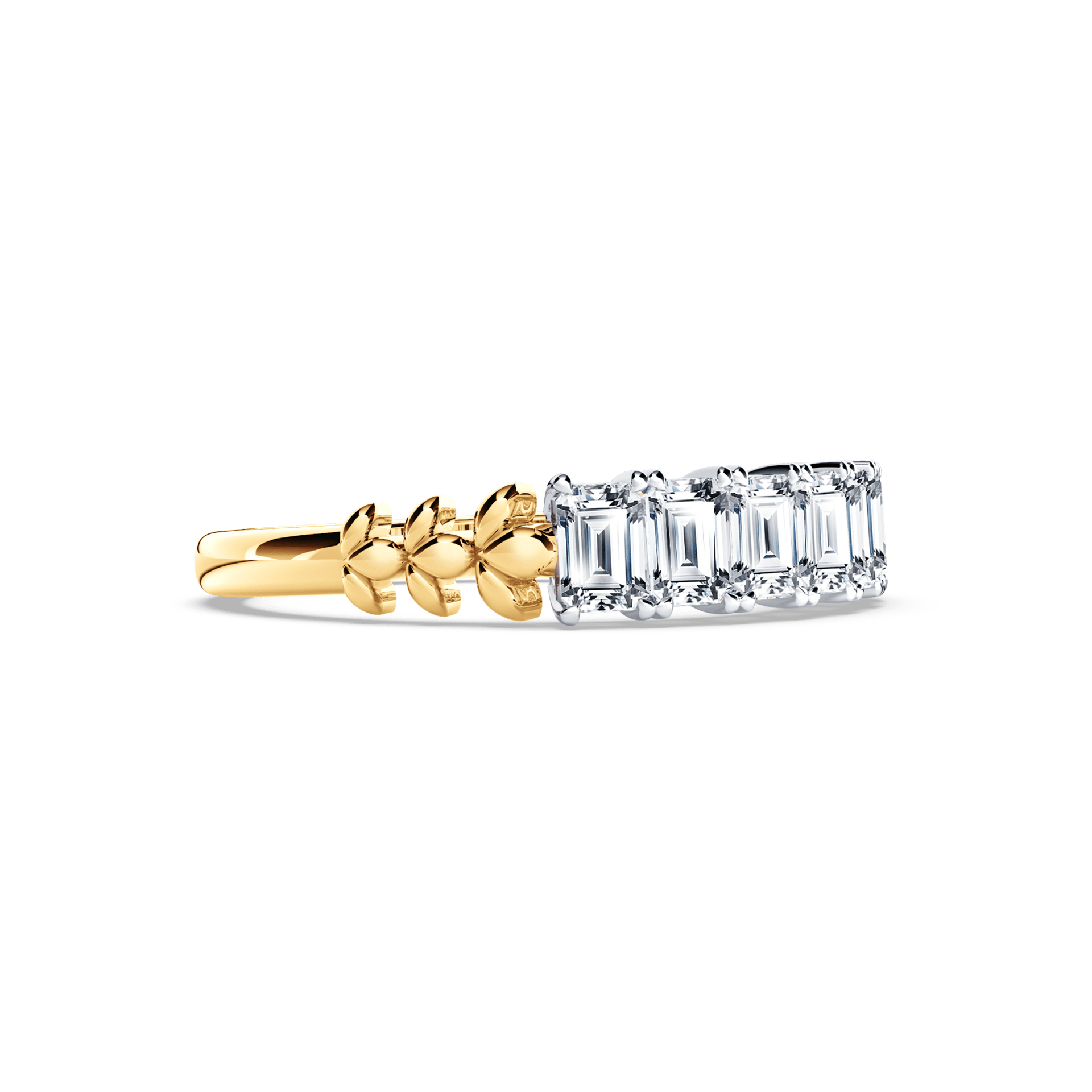 Emerald-Cut Diamond Chorus Eternity Ring