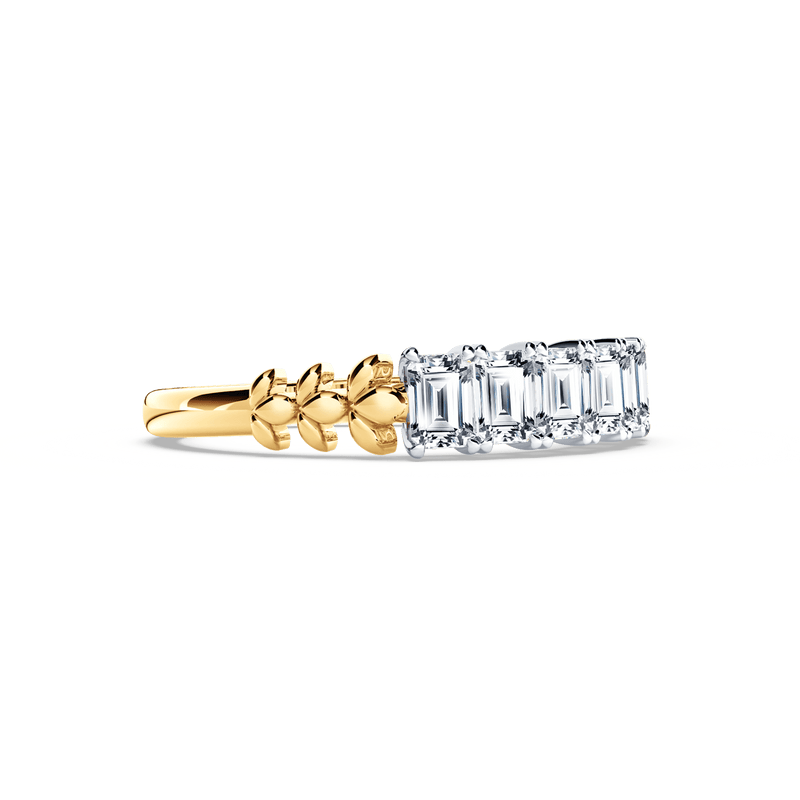 Emerald-Cut Diamond Chorus Eternity Ring