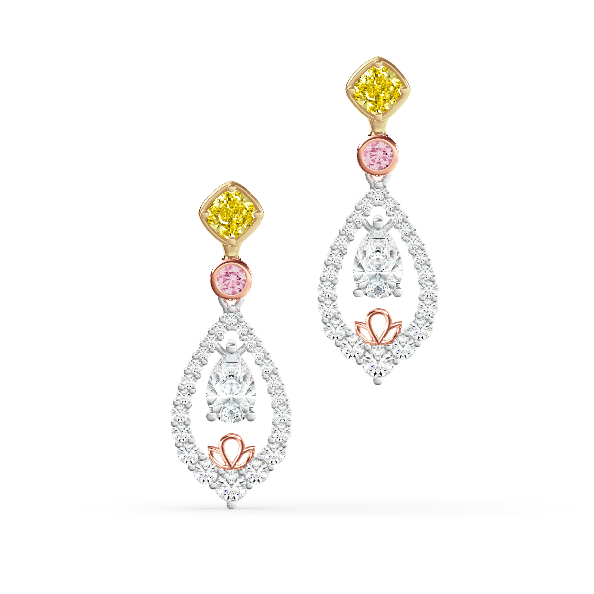 Top 82+ natural pink diamond earrings latest - 3tdesign.edu.vn