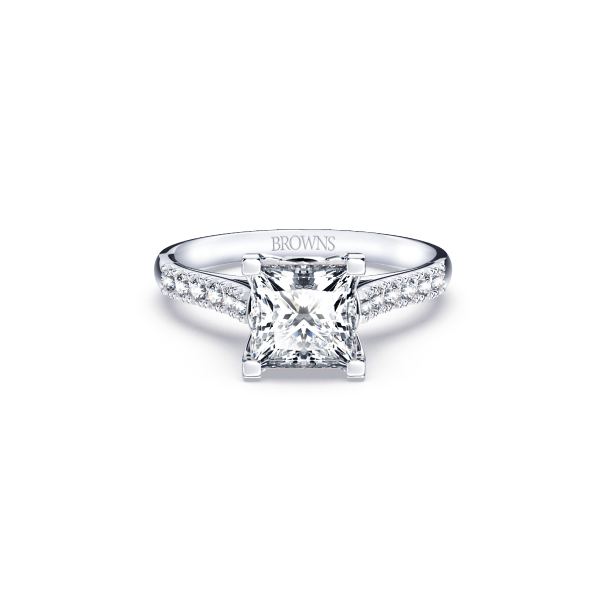 princess cut diamond ring browns