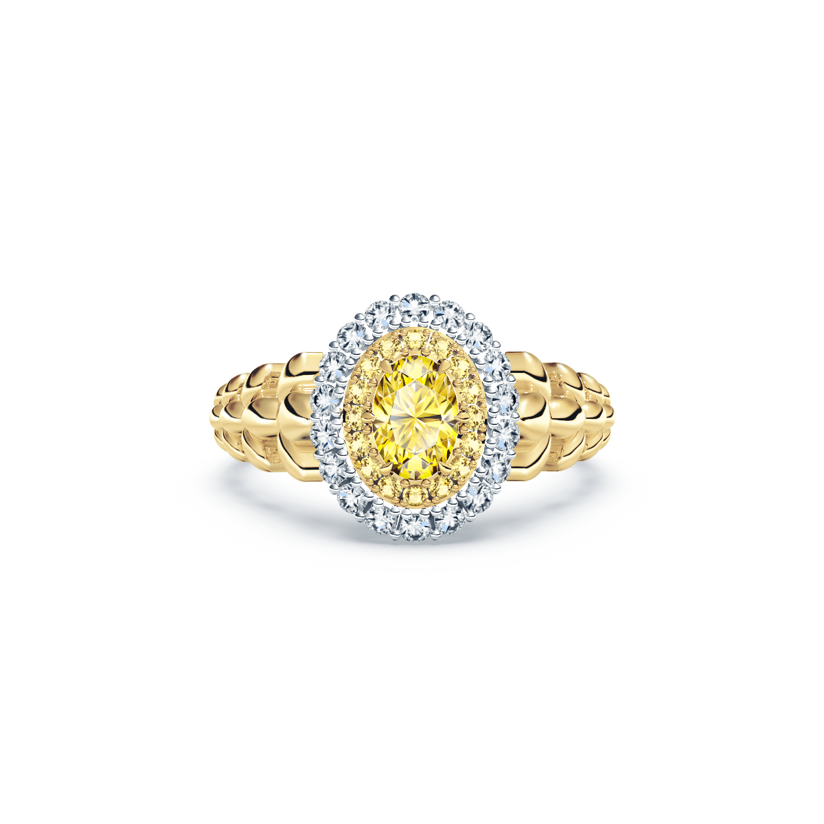 Fancy Light Yellow Diamond Ring, Radiant, 2.03 carat, VS2 | Naturally  Colored