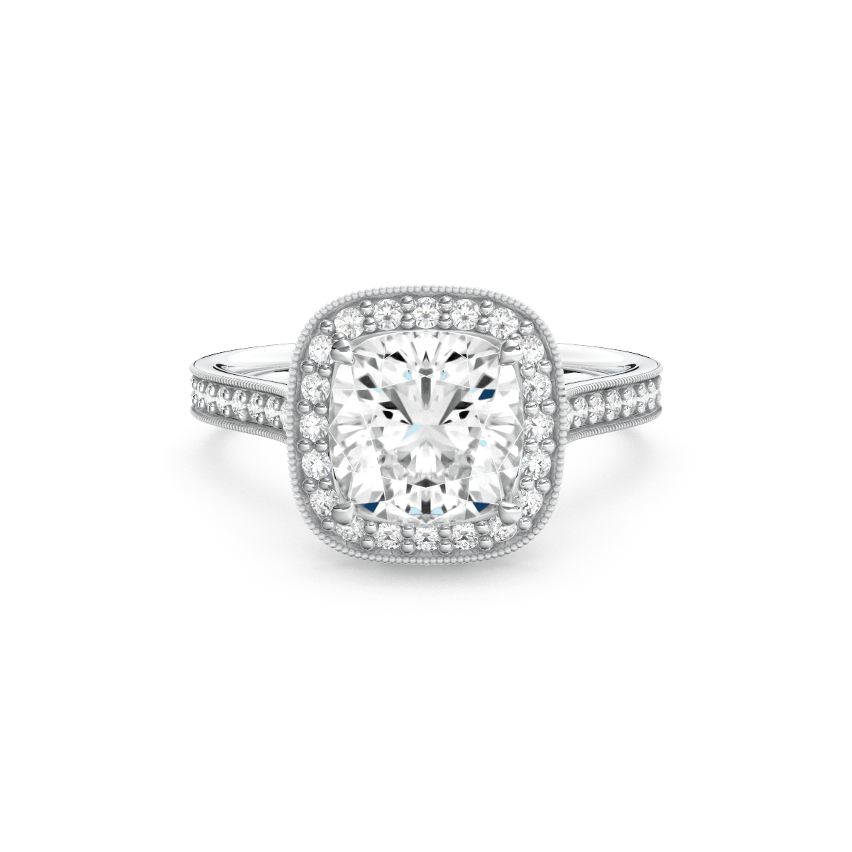 Vintage cushion deals cut diamond