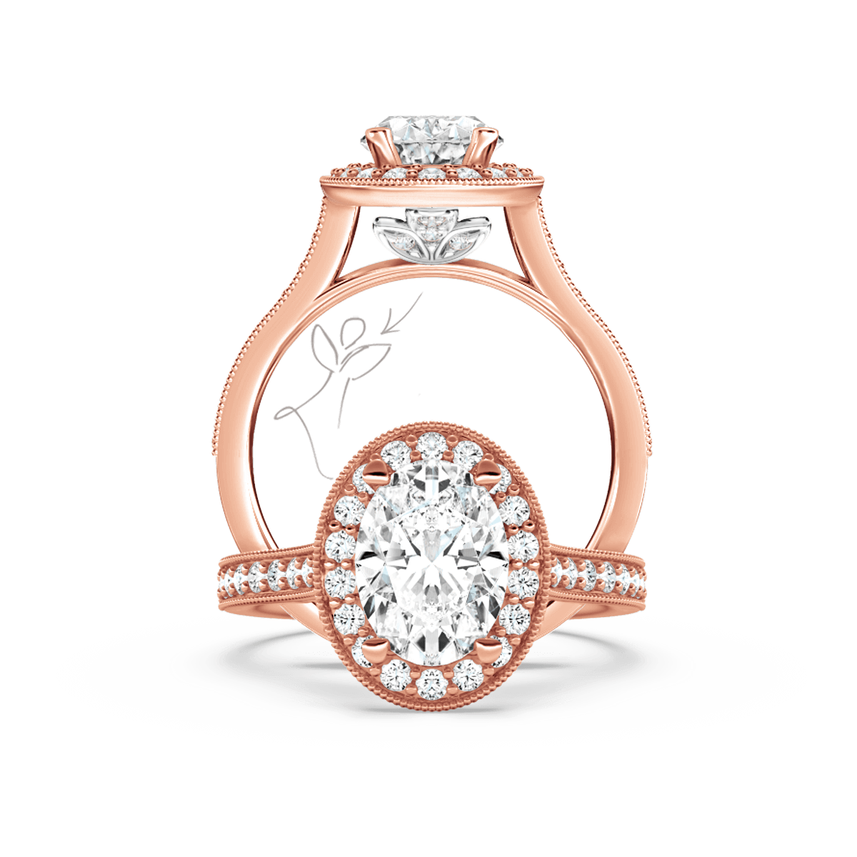 Browns rose gold rings sale